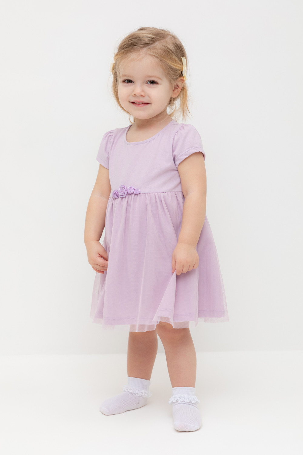 Платье для девочки, артикул: К 5858, цвет: фиолетовый