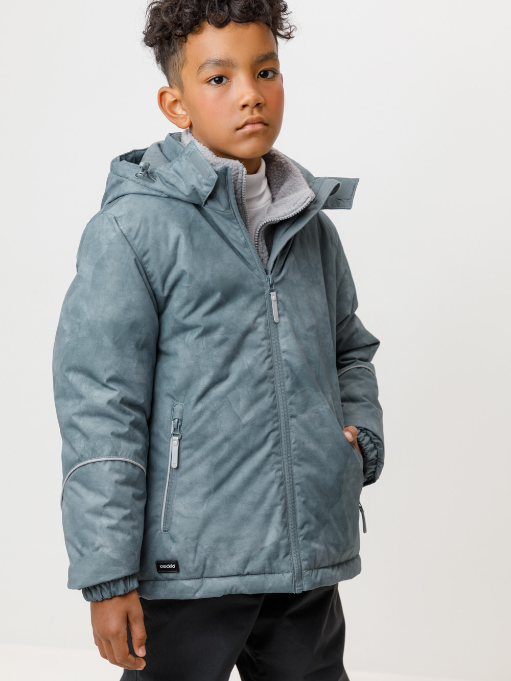 Куртки для мальчика, артикул: ВК 36102/н/3 ГР (122-146), цвет: зеленый