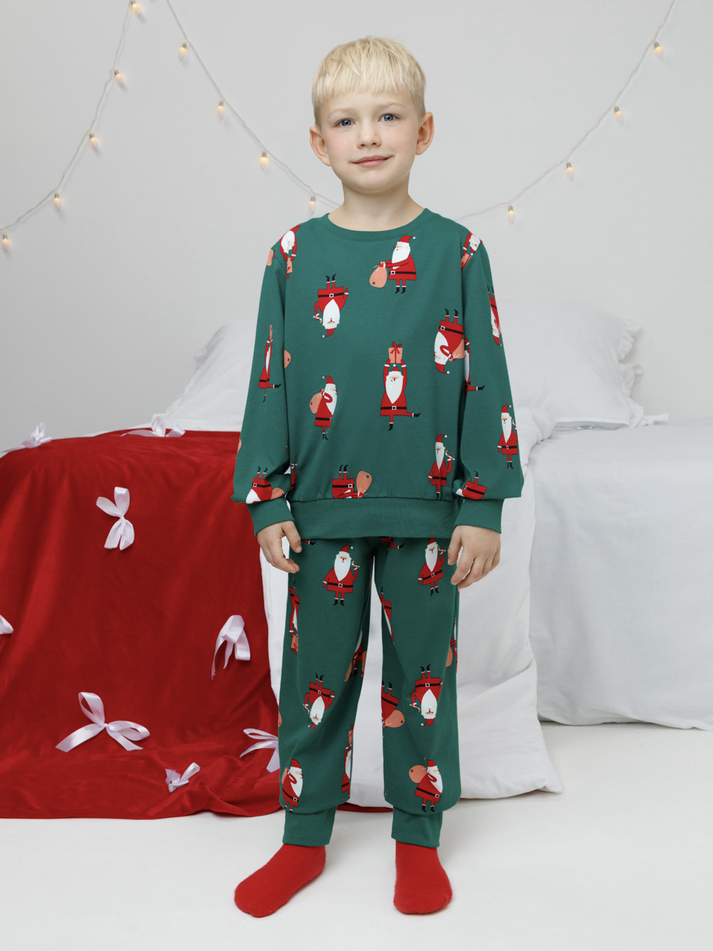 Пижамы, артикул: К 1663, цвет: зеленый