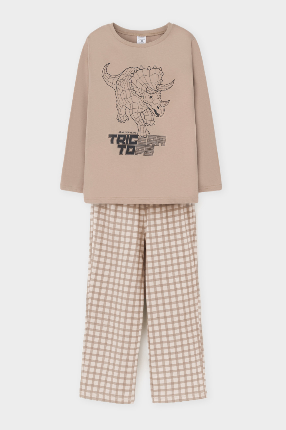 Пижама для мальчика, артикул: К 1600, цвет: бежевый