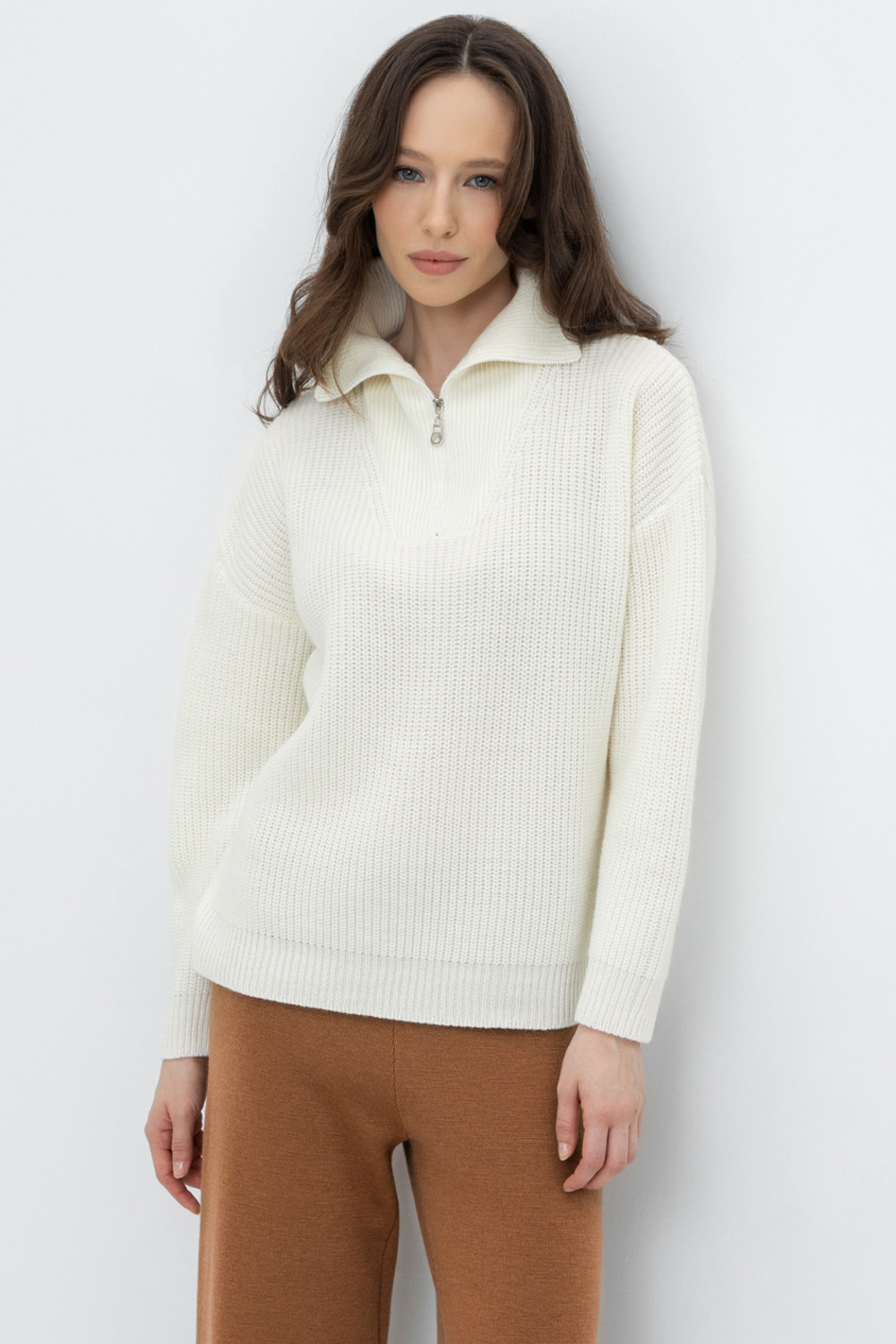 Джемперы женские для мам, артикул: ЕВ 30106/24ш, цвет: бежевый