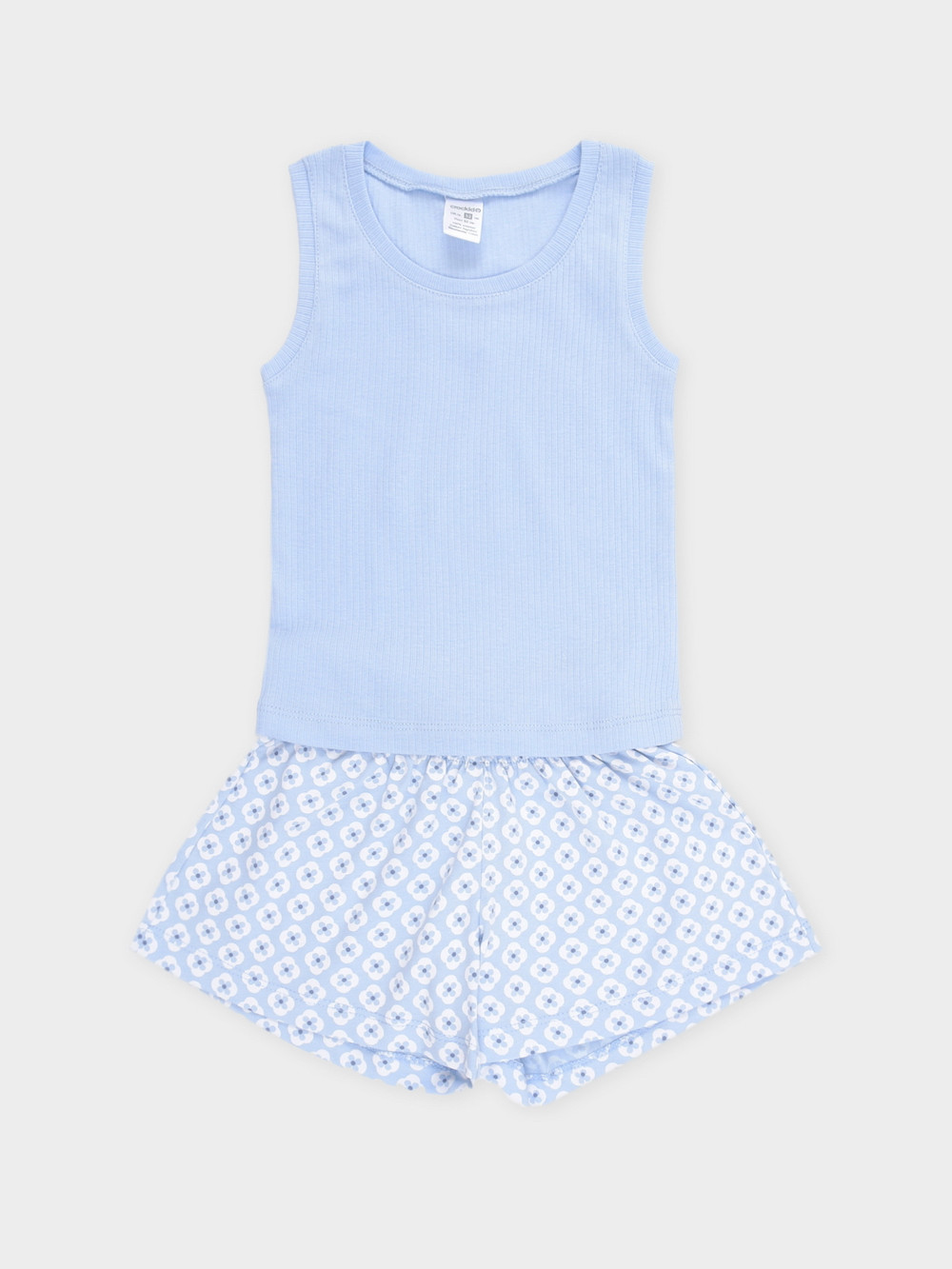 Пижама для девочки, артикул: К 1649-1, цвет: светло-голубой