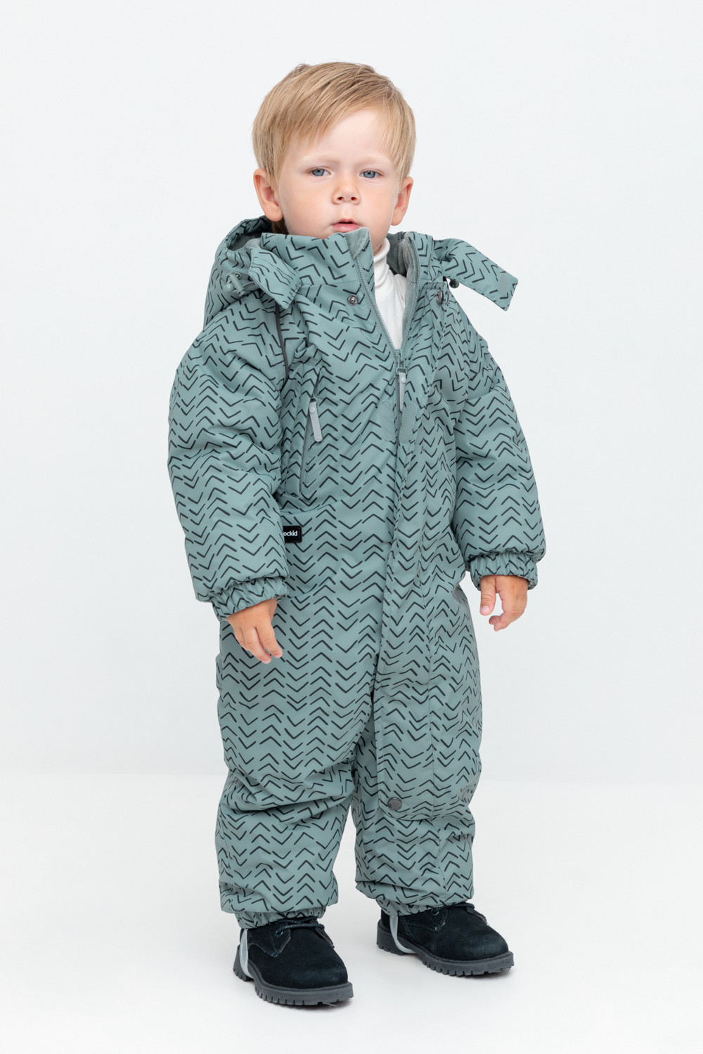Комбинезоны утепленные для мальчика, артикул: ВК 60113/н/10 УЗГ, цвет: зеленый