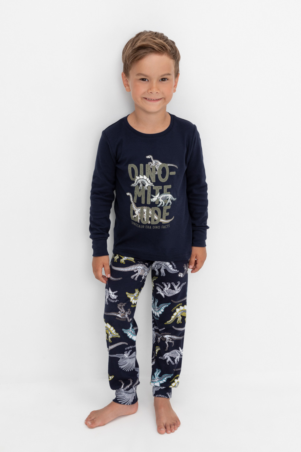 Пижама для мальчика, артикул: К 1541/24, цвет: темно-синий