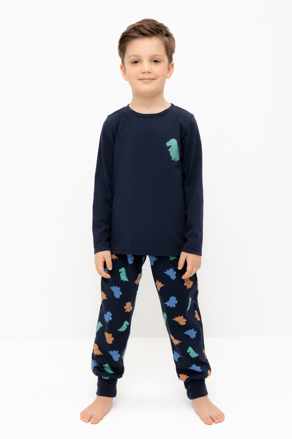 Пижама для мальчика, артикул: К 1606, цвет: темно-синий