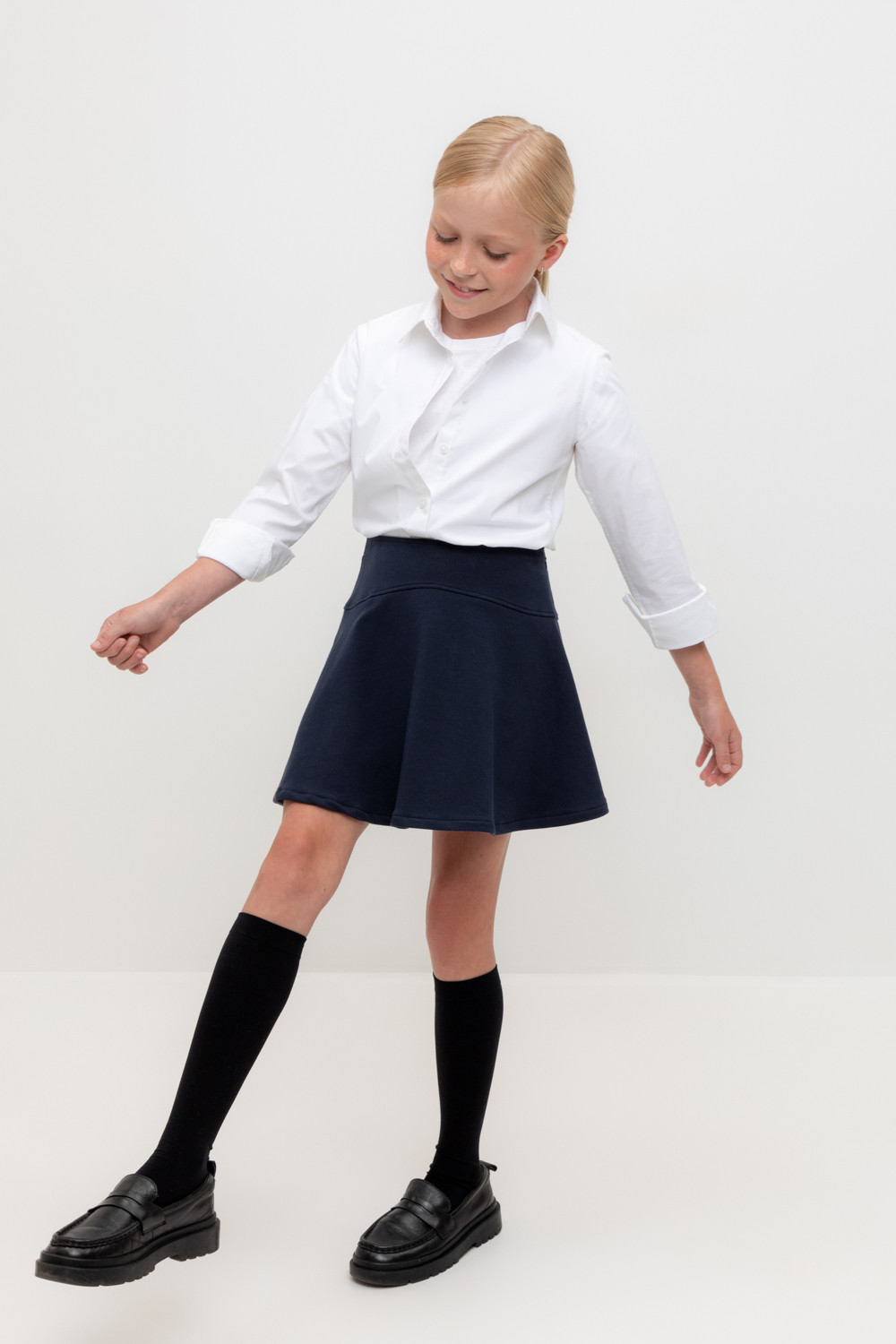 Юбка для девочки, артикул: К 7140, цвет: синий