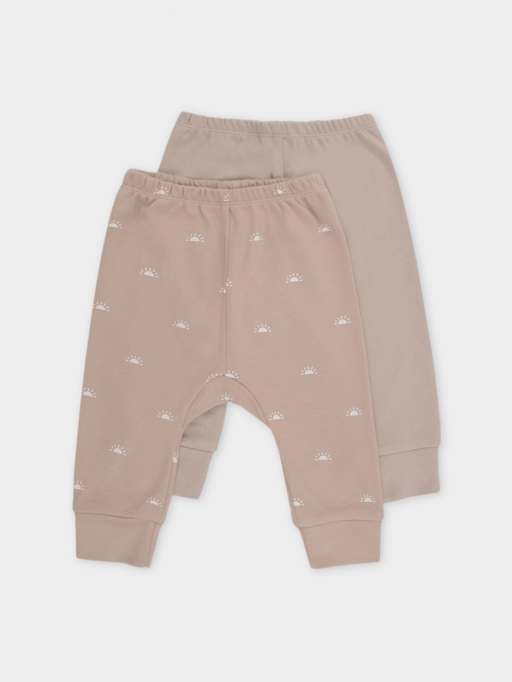 Брюки для новорожденных, артикул: К 4718-2уп, цвет: бежевый