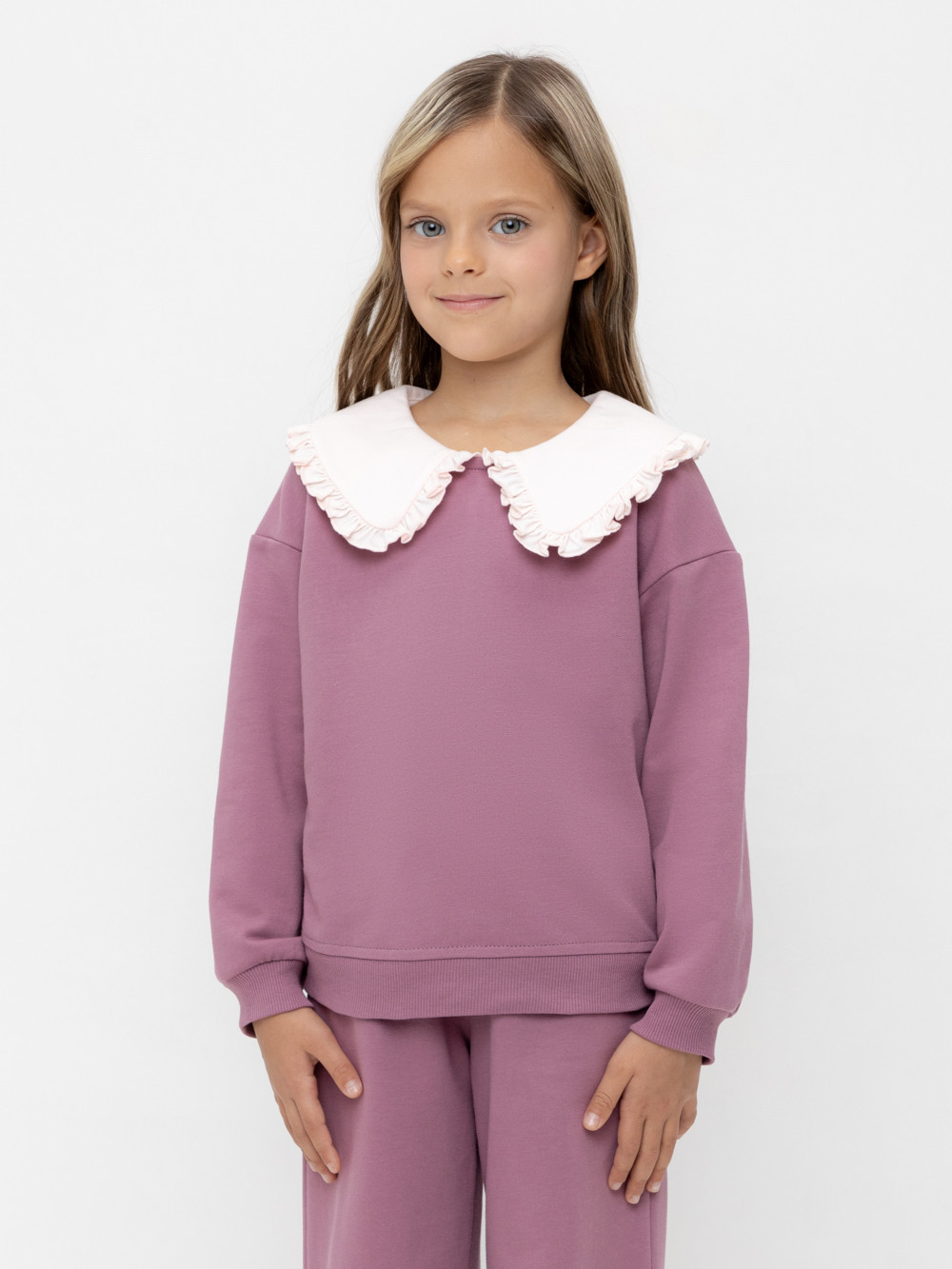 Свитшоты для девочки, артикул: КР 302709-1, цвет: бордовый