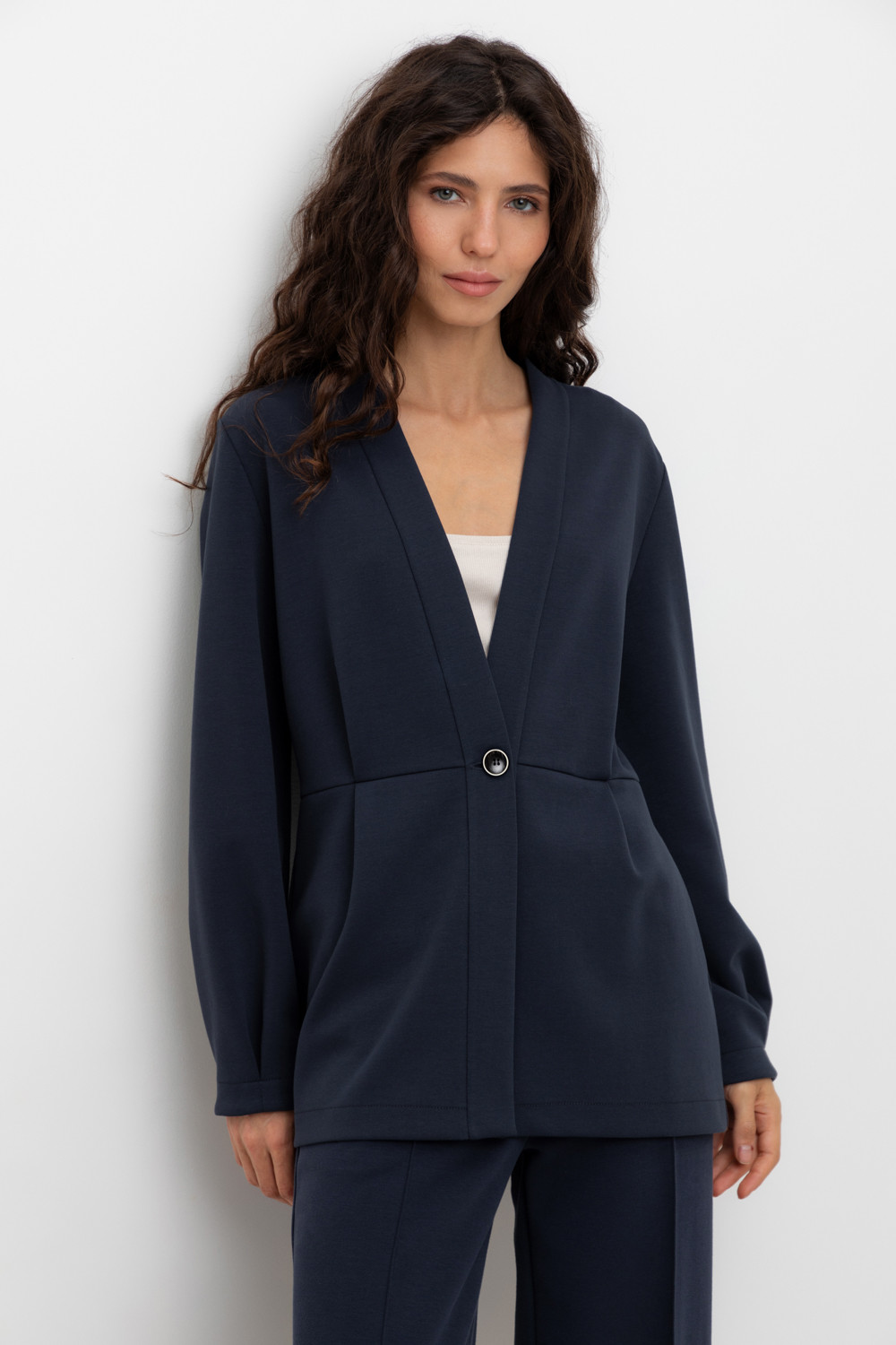 Жакеты, куртки женские для мам, артикул: ЕВТ 3294, цвет: синий