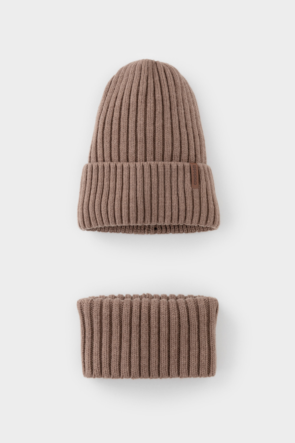 Комплекты вязаные, артикул: КВ 22015/ш, цвет: коричневый