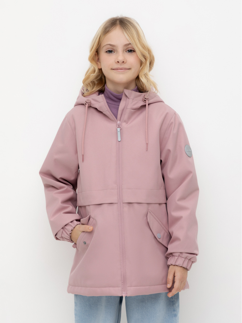 Куртка для девочки, артикул: ВК 32179/3 УЗГ, цвет: розовый