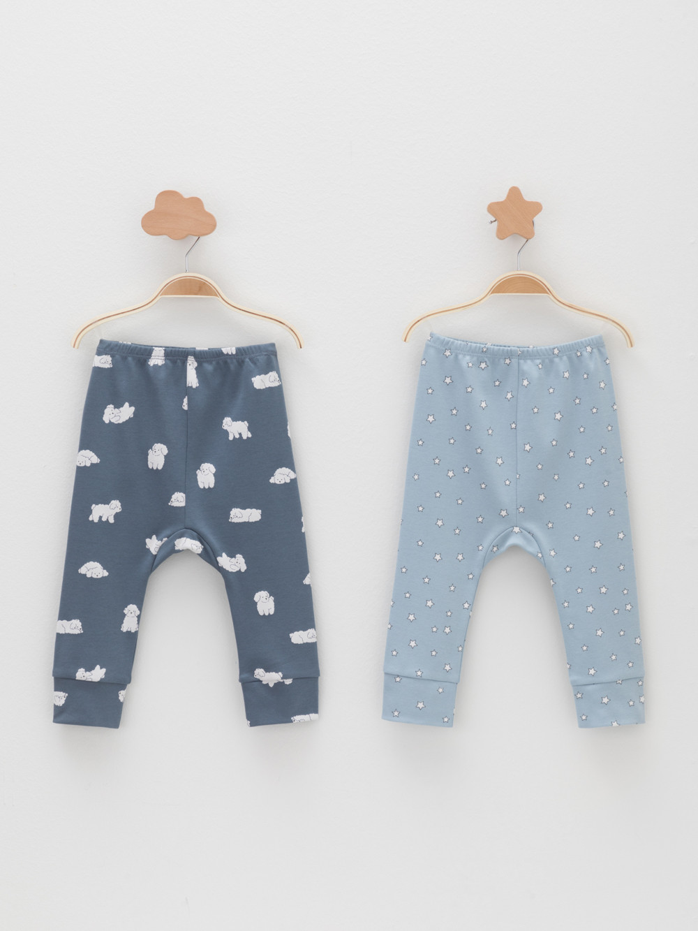 Брюки для новорожденных, артикул: К 4718-2уп, цвет: синий