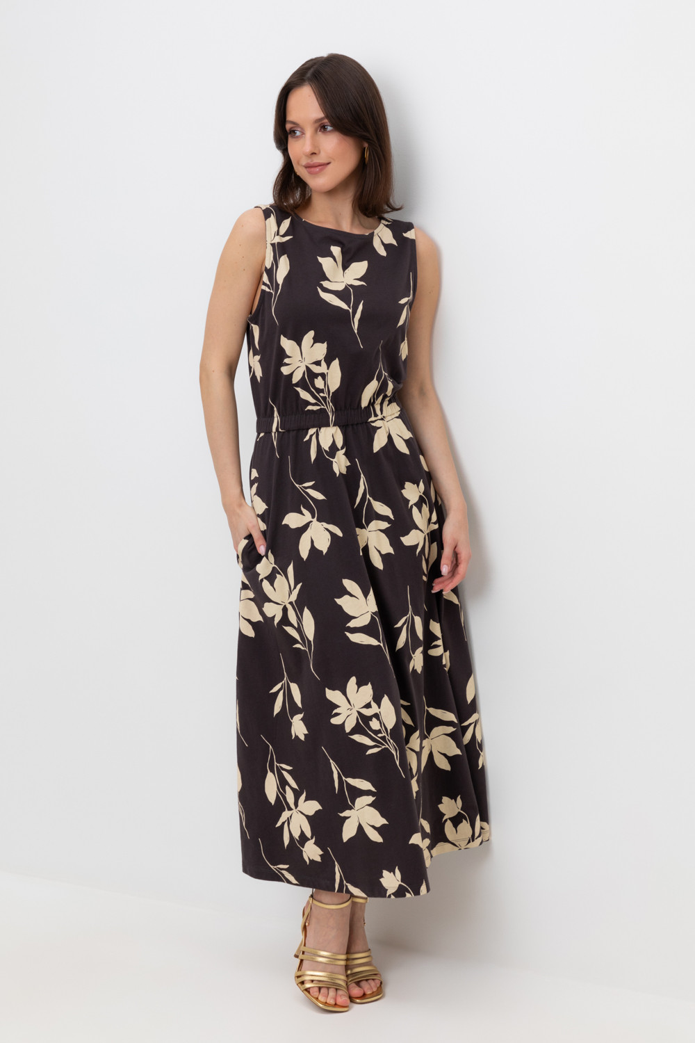 Платья женские для мам, артикул: ЕВТ 5062, цвет: черный3