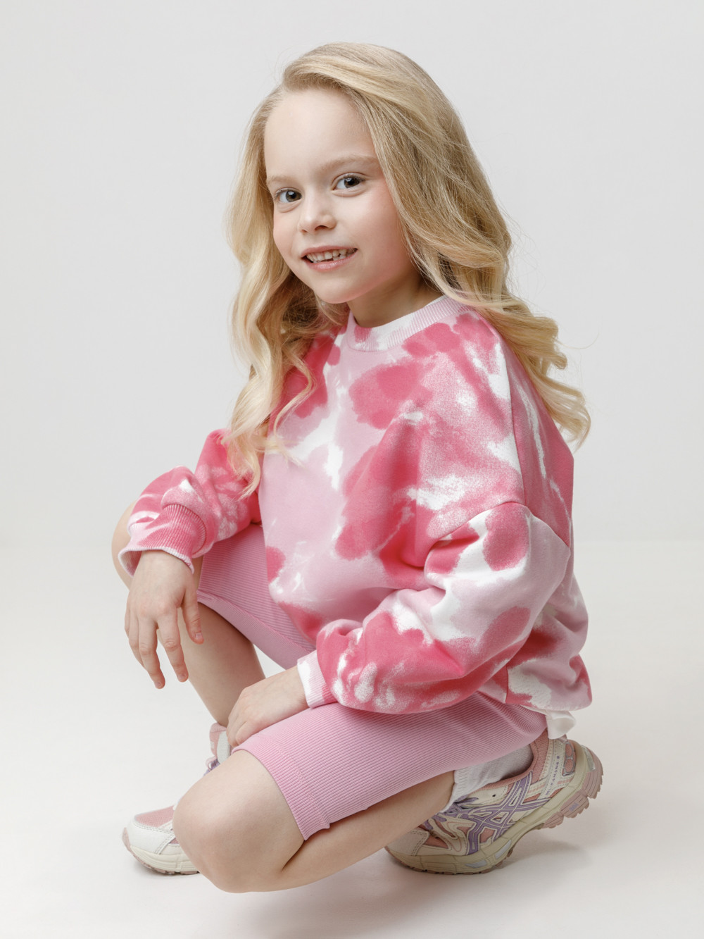 Свитшоты для девочки, артикул: КР 302905, цвет: сахар