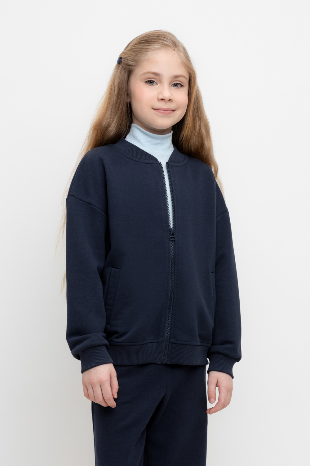 Жакет для девочки, артикул: К 302493, цвет: синий