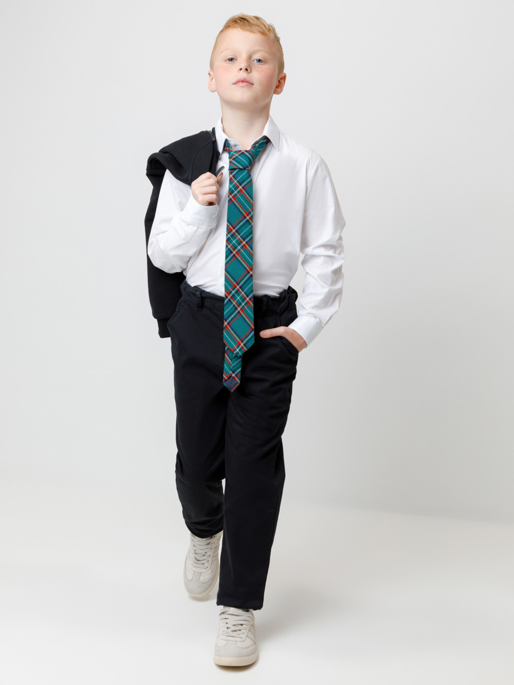 Брюки для мальчика, артикул: ТК 46143, цвет: черный