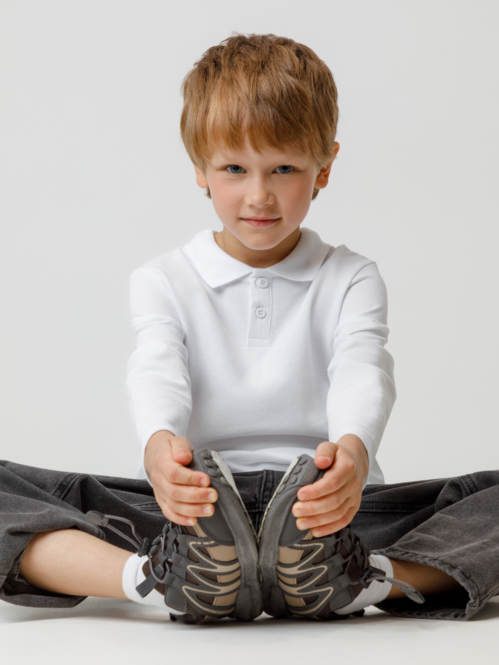 Джемпер для мальчика, артикул: МП 302109, цвет: белый