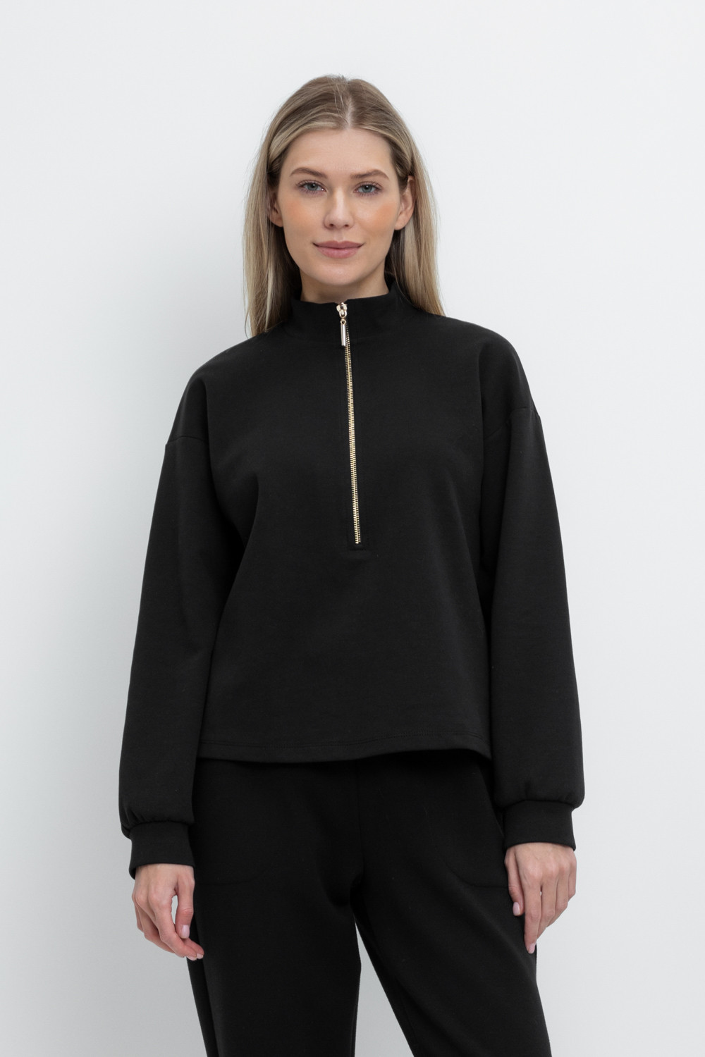 Джемперы женские для мам, артикул: ЕВТ 3257, цвет: черный