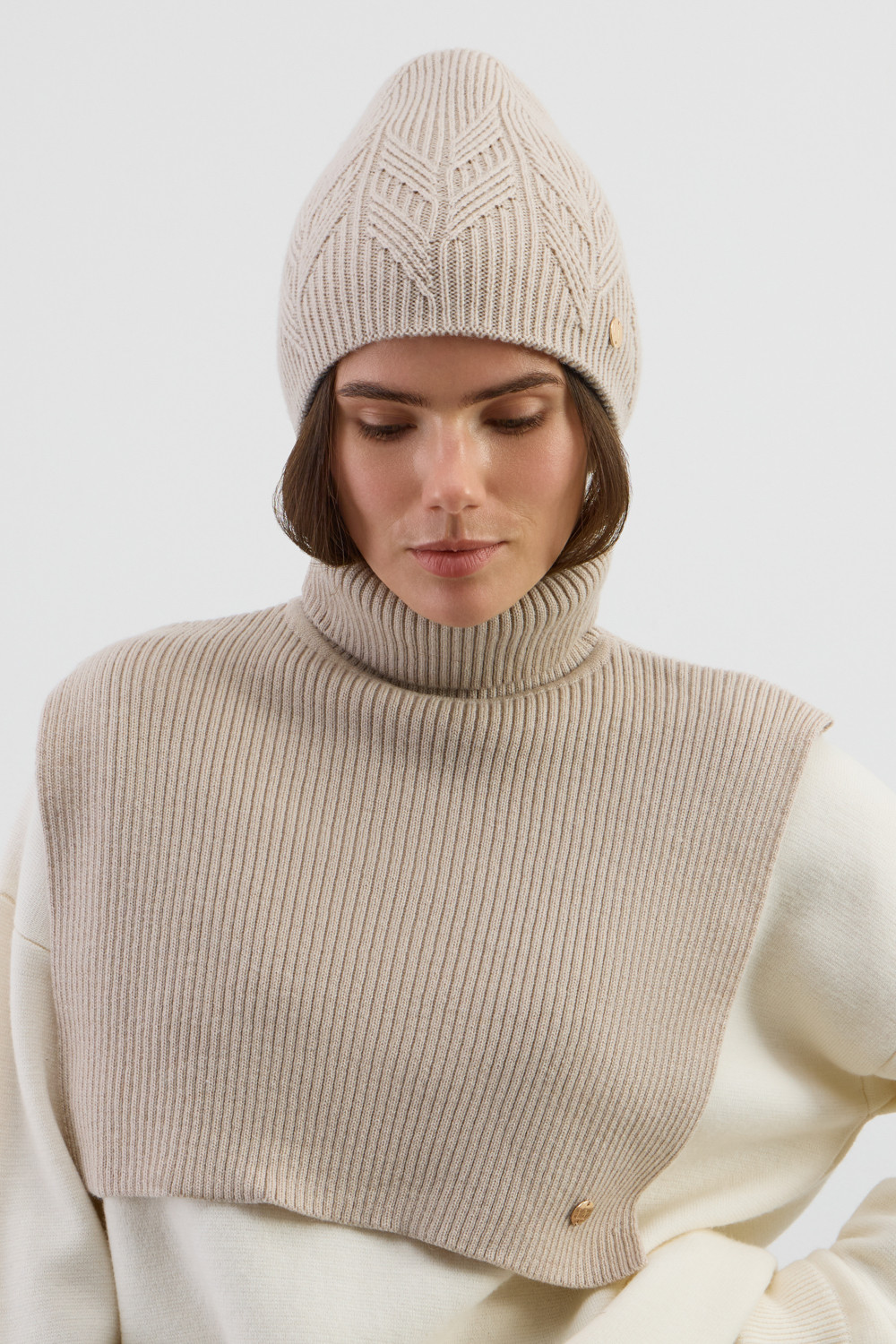 Шапки для мам, артикул: ЕВ 20022/ш, цвет: бежевый