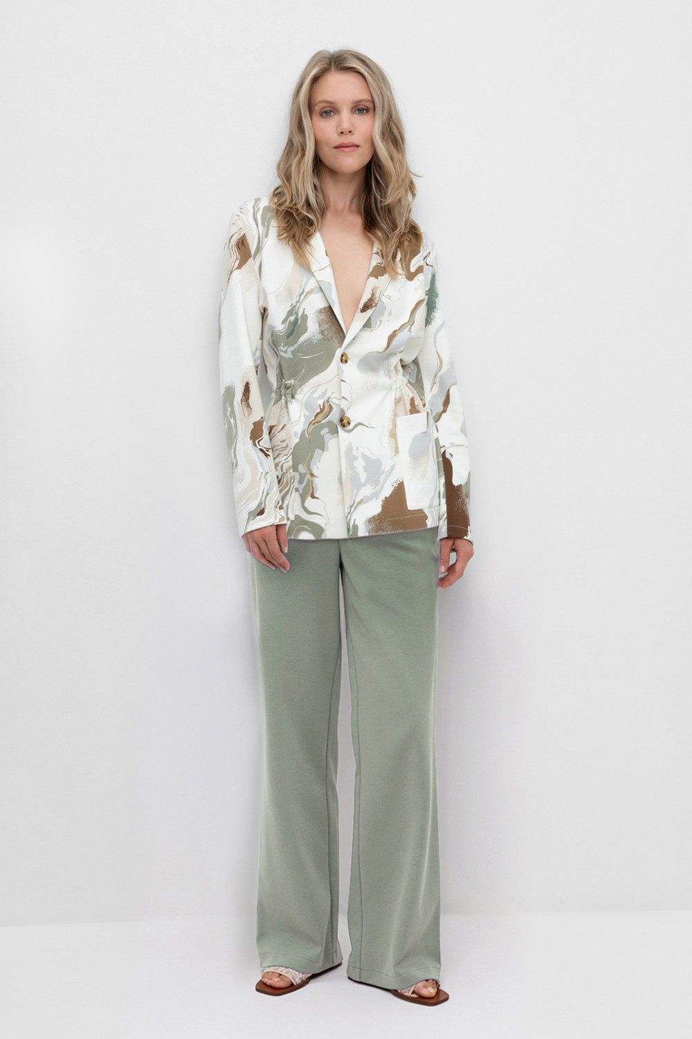 Брюки женские для мам, артикул: ЕВТ 4092, цвет: хаки