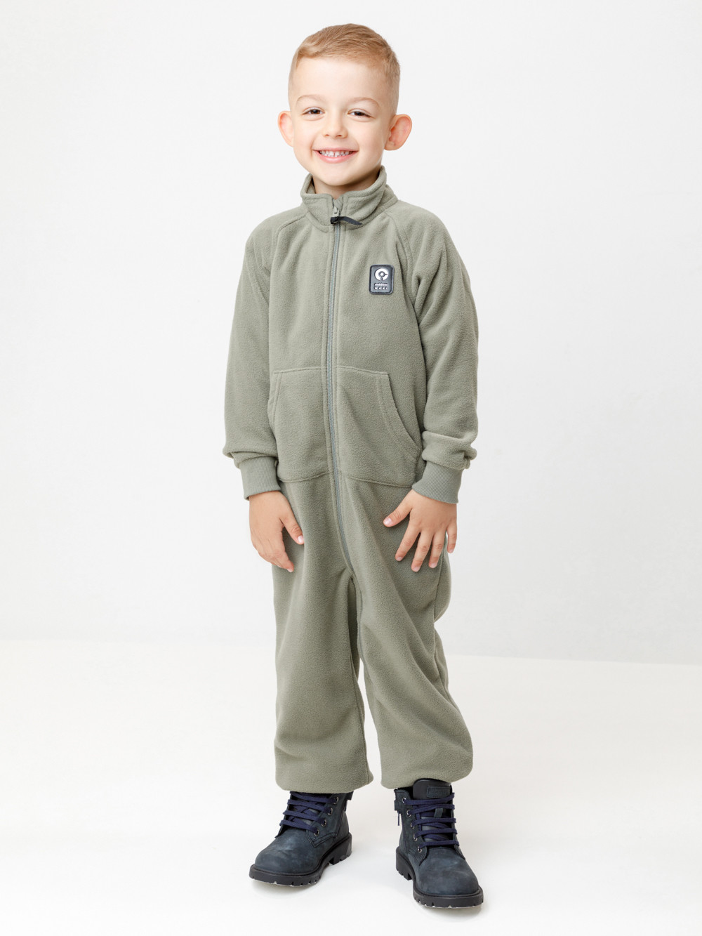 Комбинезон для мальчика, артикул: ФЛ 60006/7 ГР, цвет: зеленый