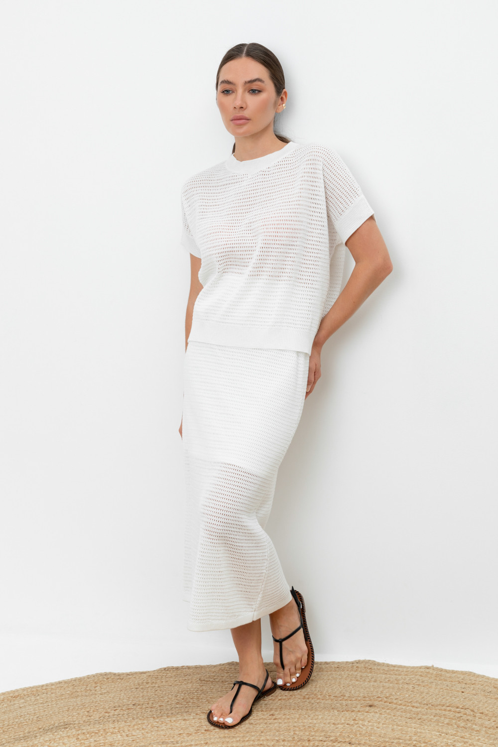 Юбки женские для мам, артикул: ЕВ 733, цвет: бежевый