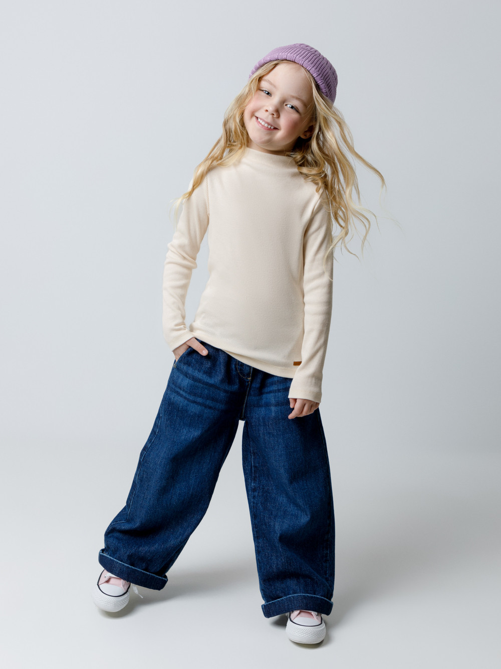 Водолазки для девочки, артикул: КР 302674, цвет: голубой