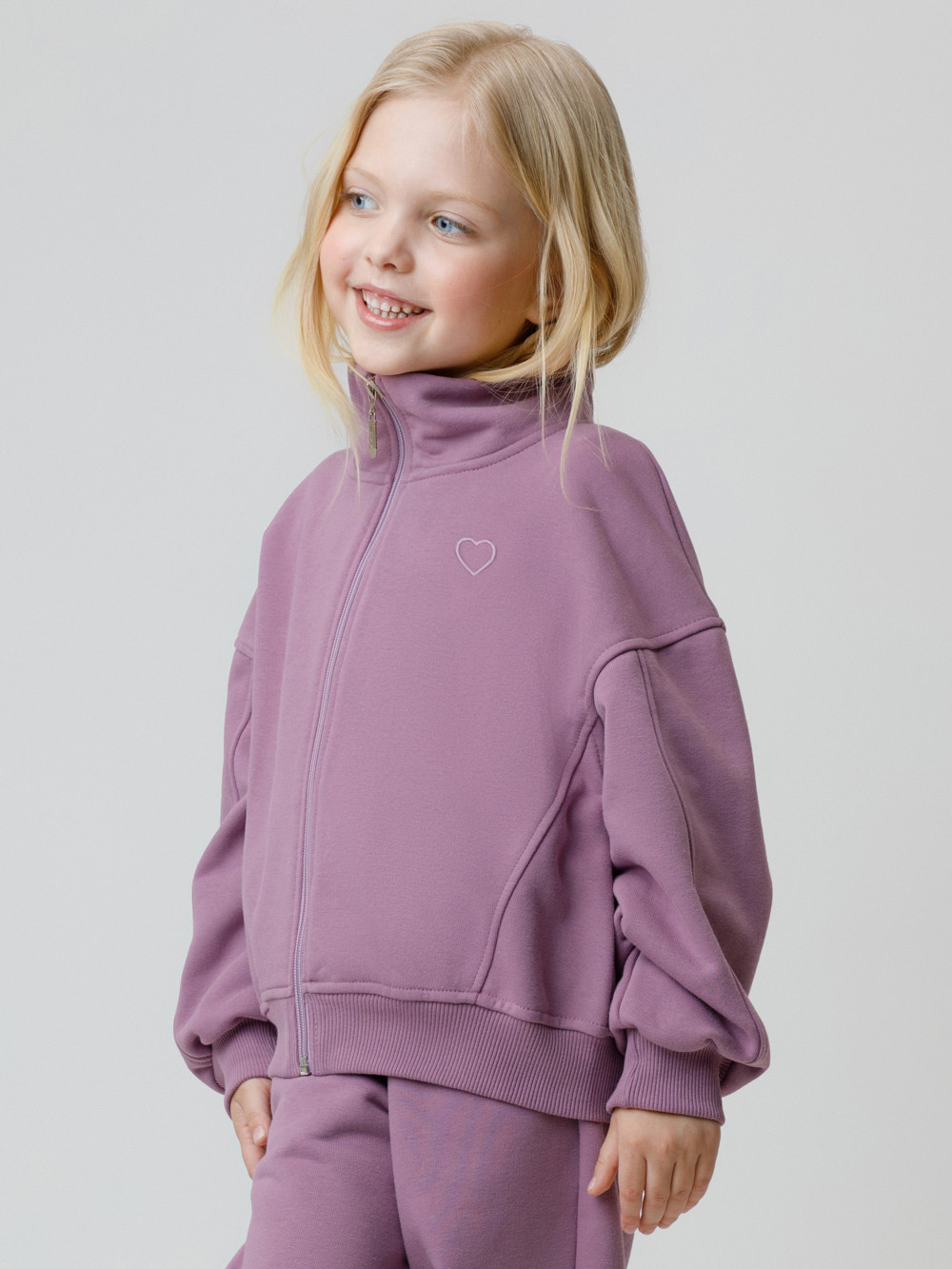 Жакет для девочки, артикул: КР 302817, цвет: фиолетовый