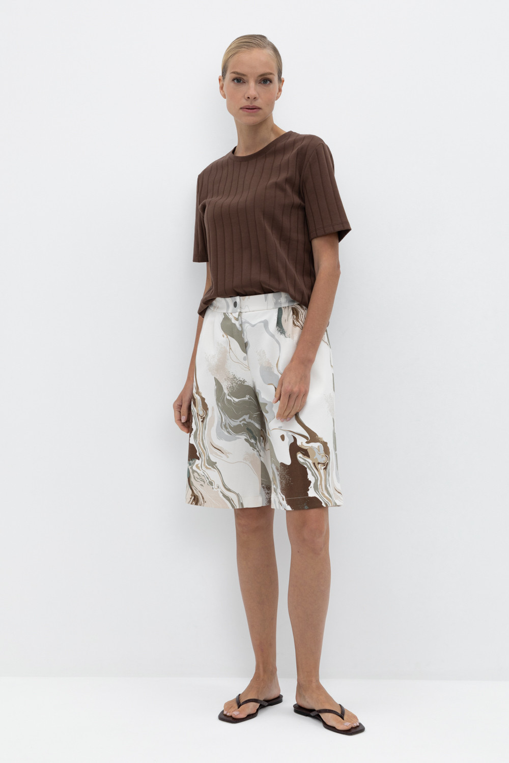 Шорты женские для мам, артикул: ЕВТ 4090, цвет: светло-розовый