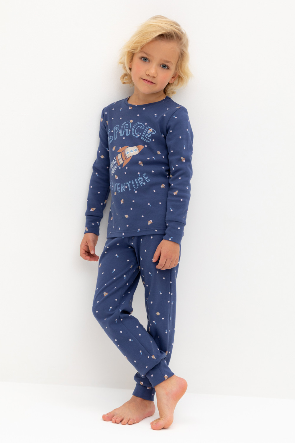 Пижама для мальчика, артикул: К 1621, цвет: темно-синий