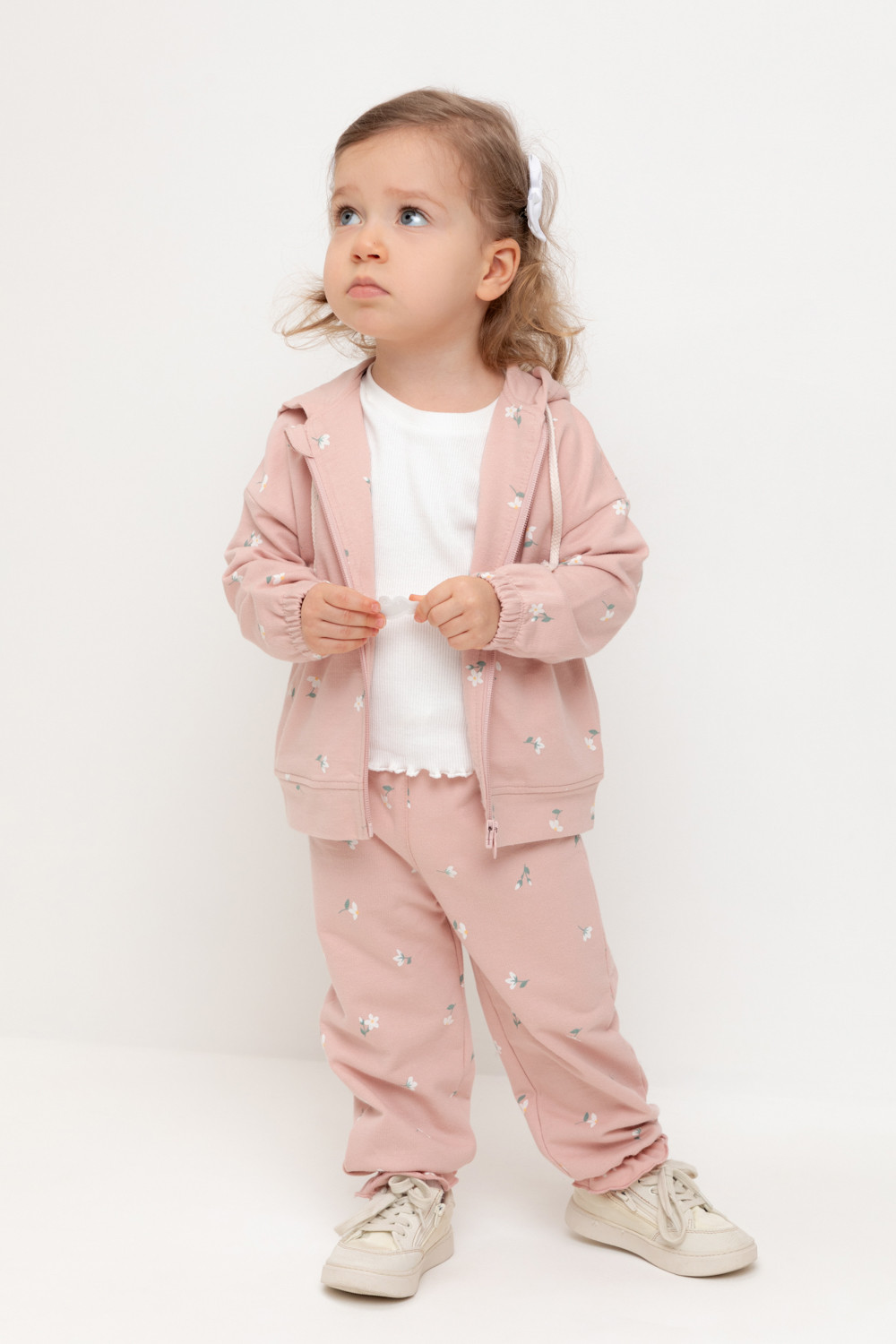 Брюки для девочки, артикул: КР 400796, цвет: розовый