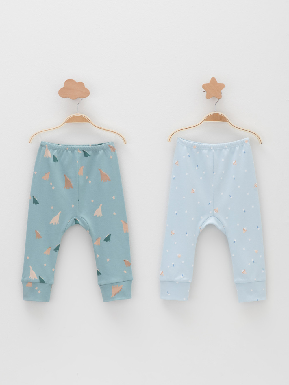 Брюки для новорожденных, артикул: К 4718-2уп, цвет: голубой