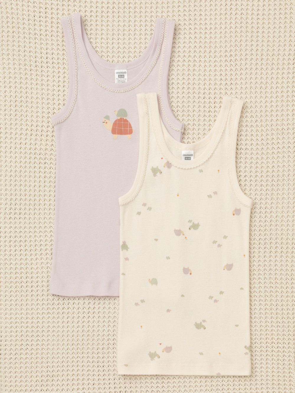 Майки для девочки, артикул: К 1181-2уп, цвет: фиолетовый