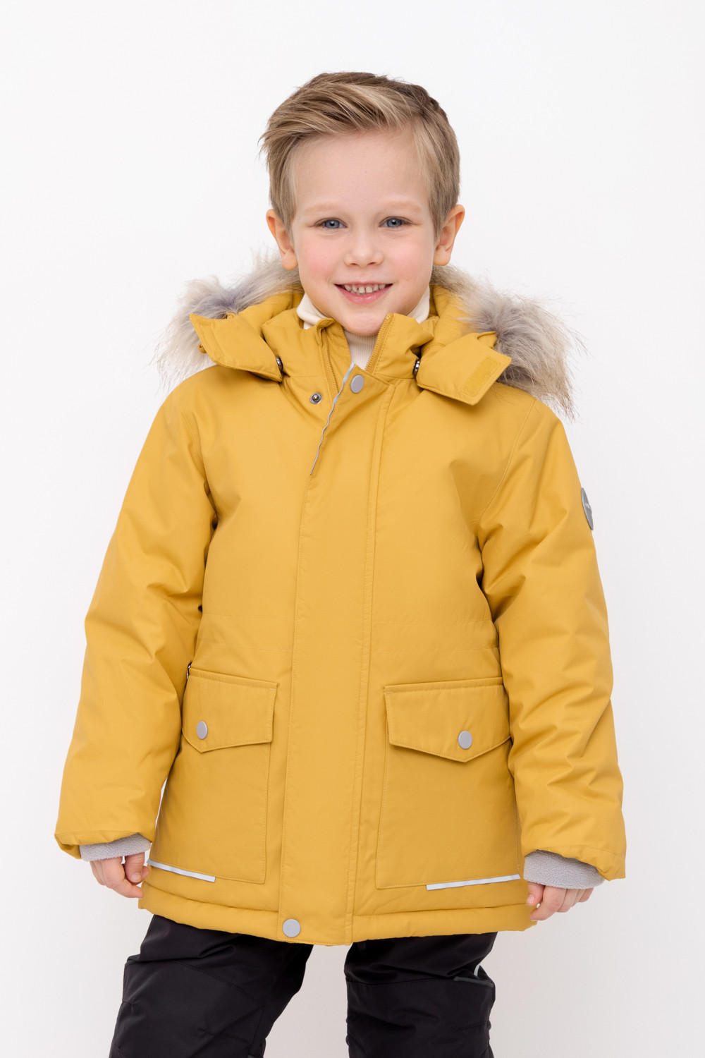 Куртки для мальчика, артикул: ВК 36103/2 ГР ( 98-122), цвет: горчица
