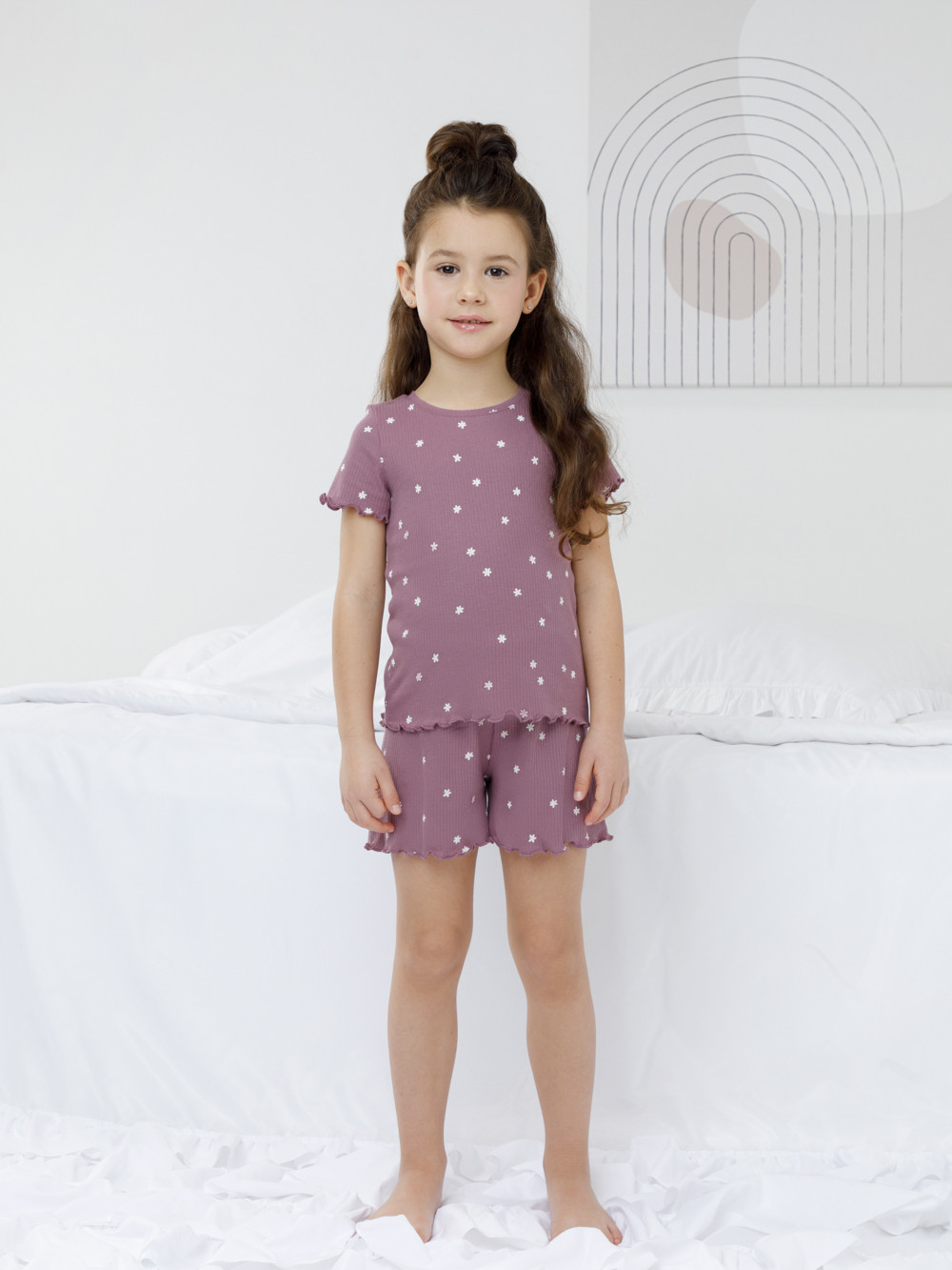 Пижама для девочки, артикул: К 1652, цвет: фиолетовый