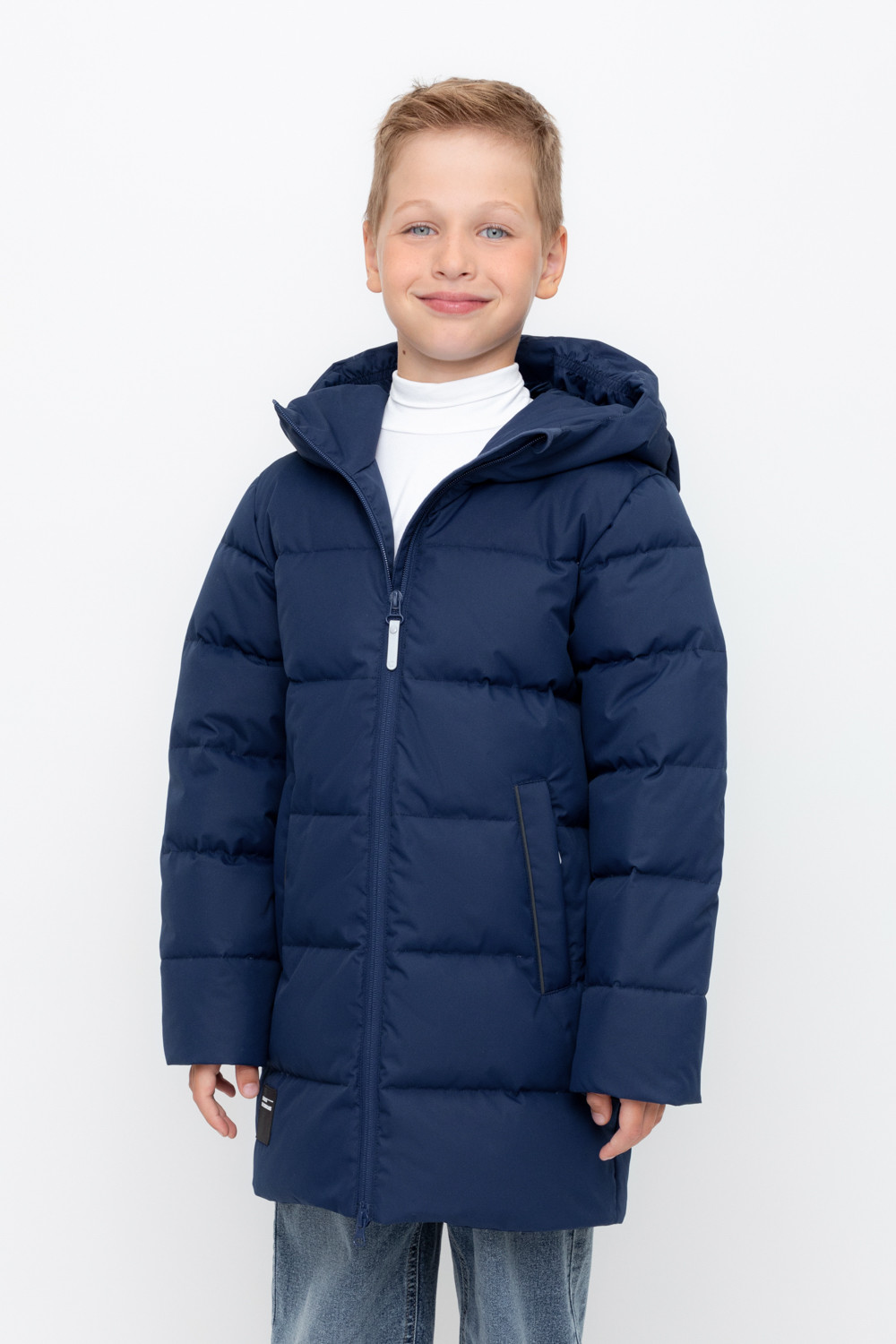 Пальто, плащи для мальчика, артикул: ВК 34070/3 УЗГ ( 98-122), цвет: синий