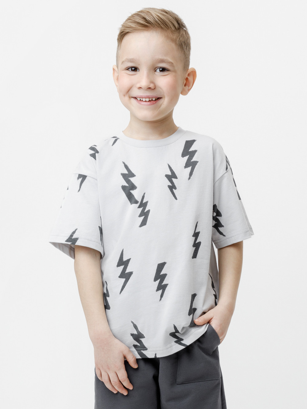 Футболка для мальчика, артикул: КР 302979, цвет: светло-серый5
