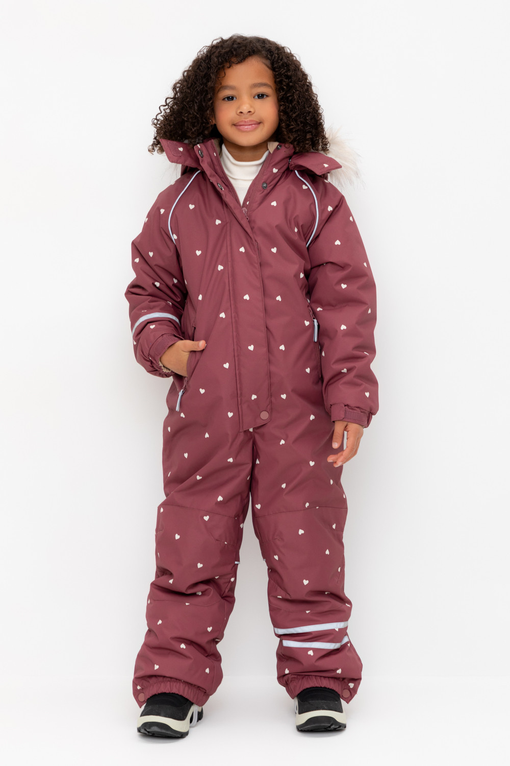 Комбинезоны утепленные для девочки, артикул: ВК 60096/н/1 ГР, цвет: бордовый
