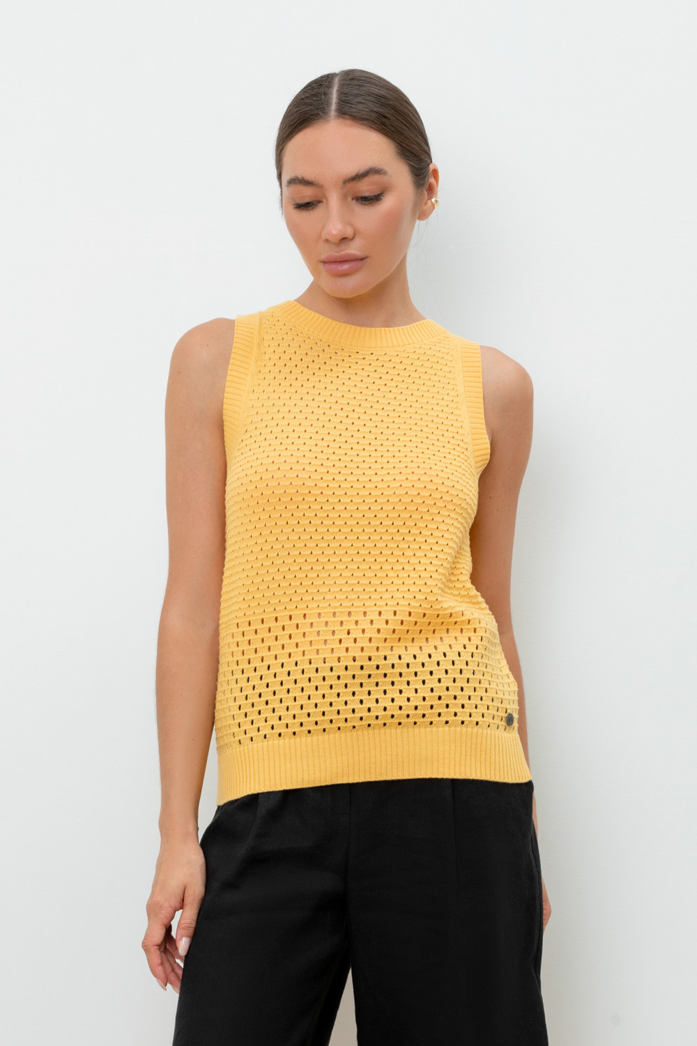 Майки женские для мам, артикул: ЕВ 30162, цвет: желтый