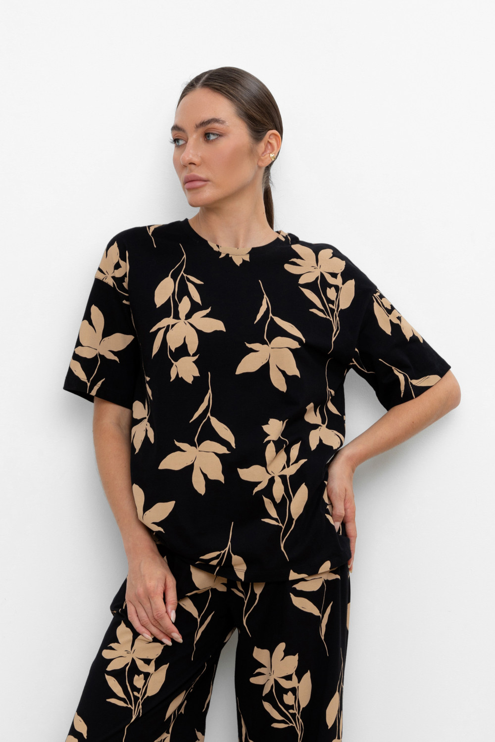 Футболки женские для мам, артикул: ЕВТ 3184, цвет: черный3