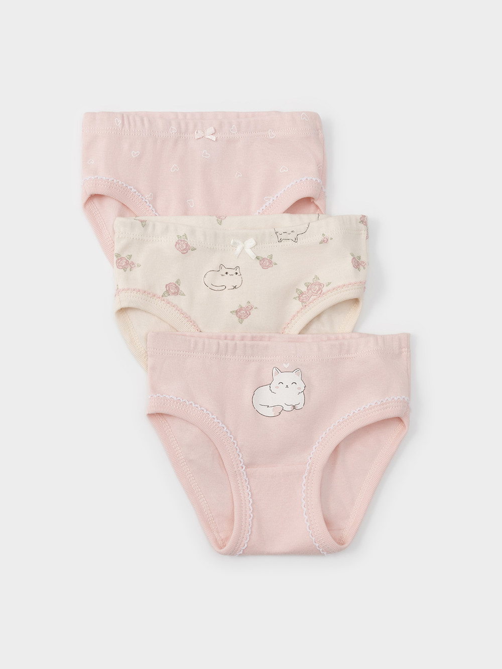 Трусы для девочки, артикул: К 1978-3уп, цвет: светло-розовый