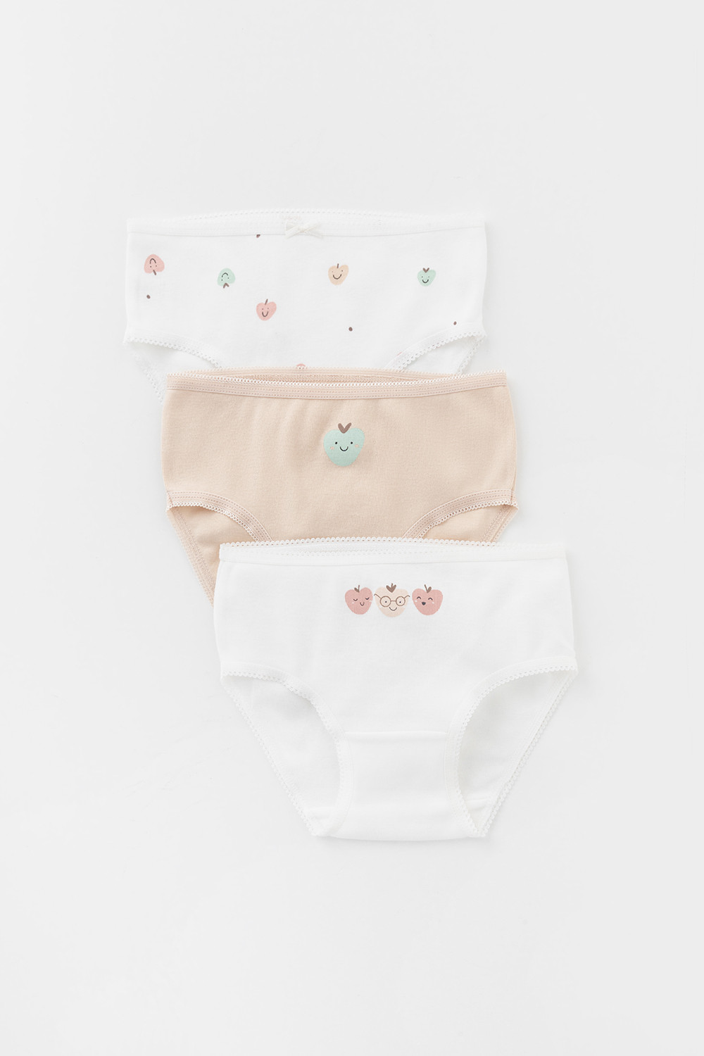 Трусы для девочки, артикул: К 1909-3уп, цвет: сахар