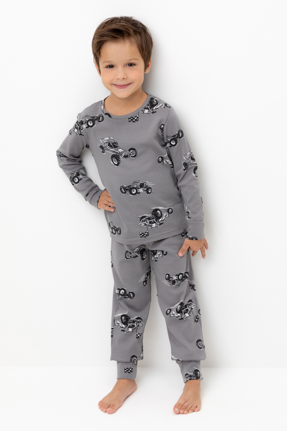 Пижама для мальчика, артикул: К 1552, цвет: серый