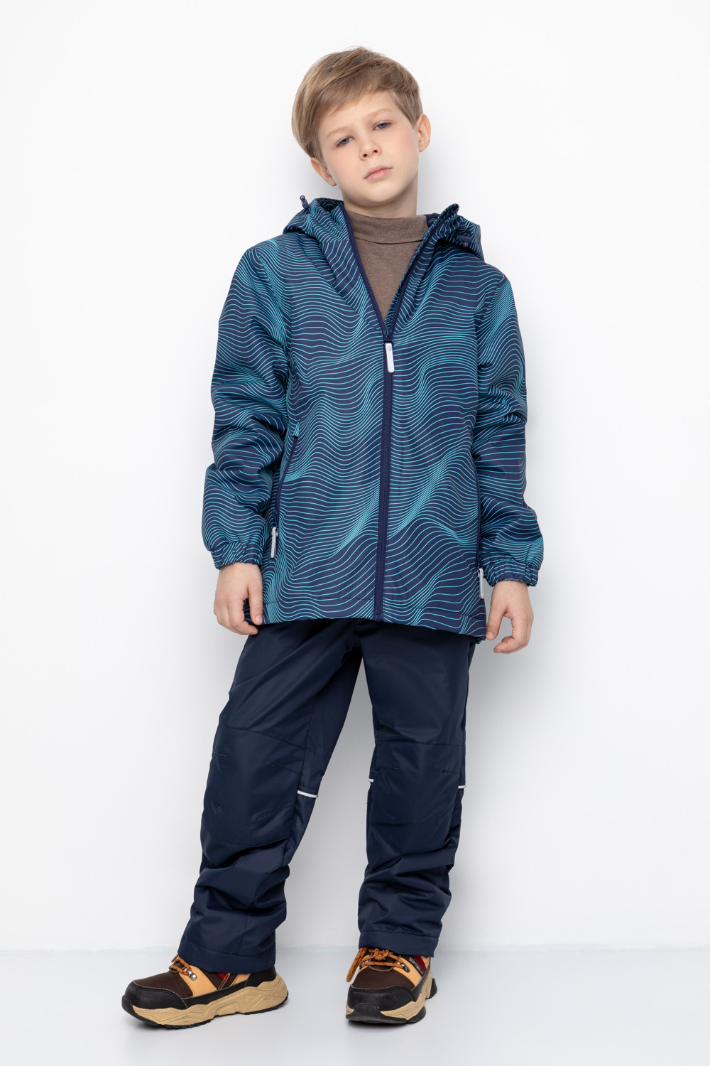 Брюки утепленные для мальчика, артикул: ВК 46018/23/4 УЗГ, цвет: синий