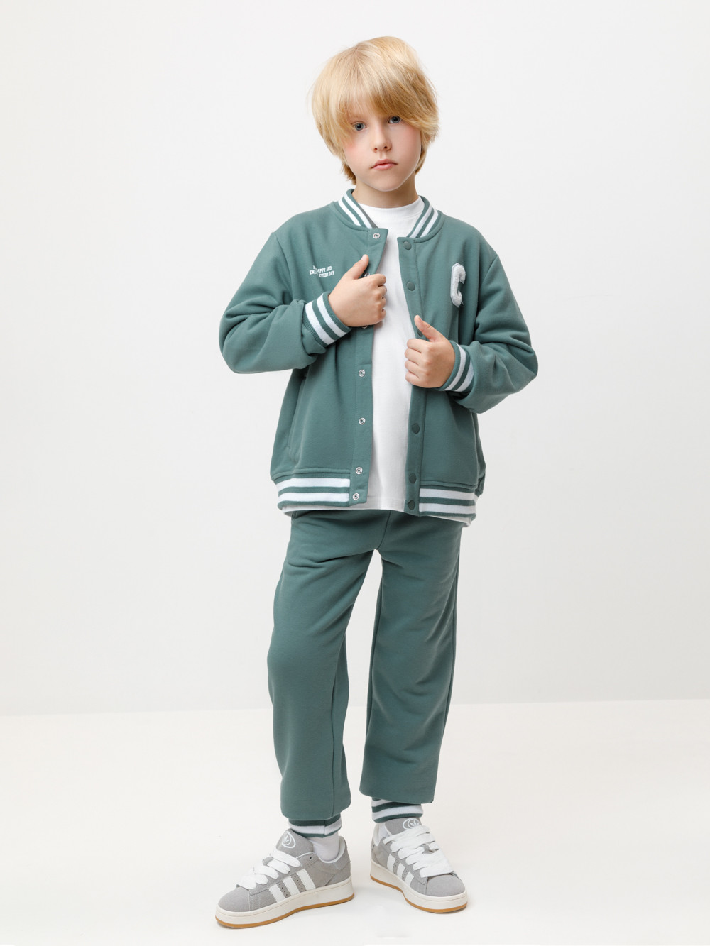 Брюки для мальчика, артикул: КР 400784-1, цвет: зеленый