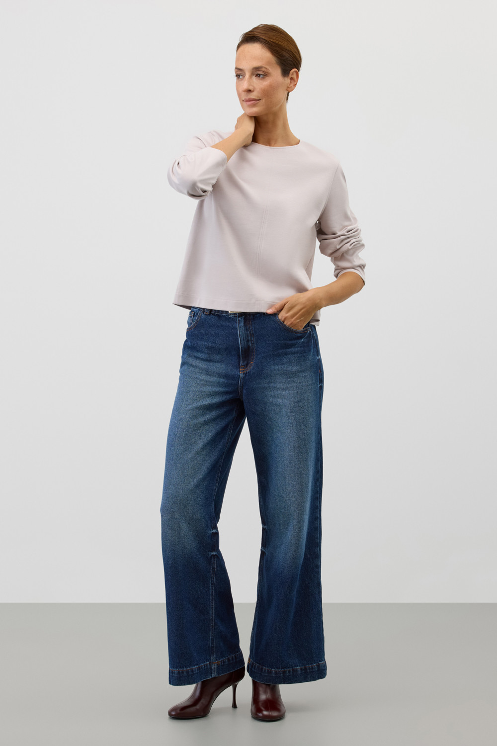 Джемперы женские для мам, артикул: ЕВТ 3343, цвет: светло-серый5