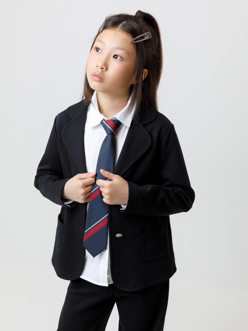 Жакет для девочки, артикул: К 302765, цвет: черный