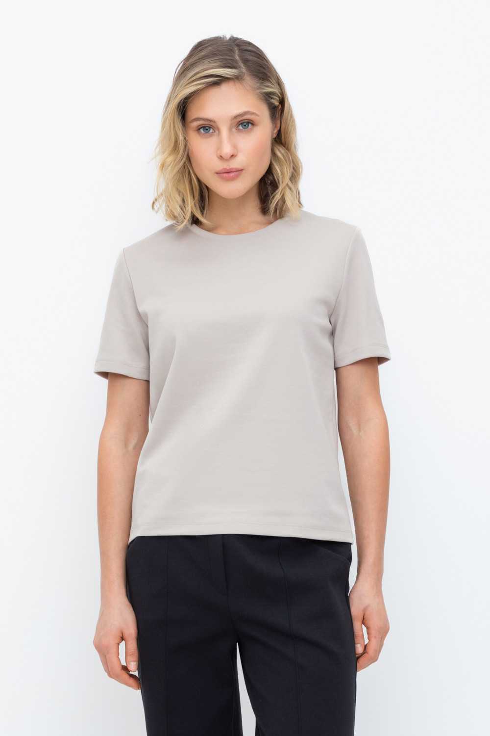 Футболки женские для мам, артикул: ЕВТ 3243, цвет: бежевый