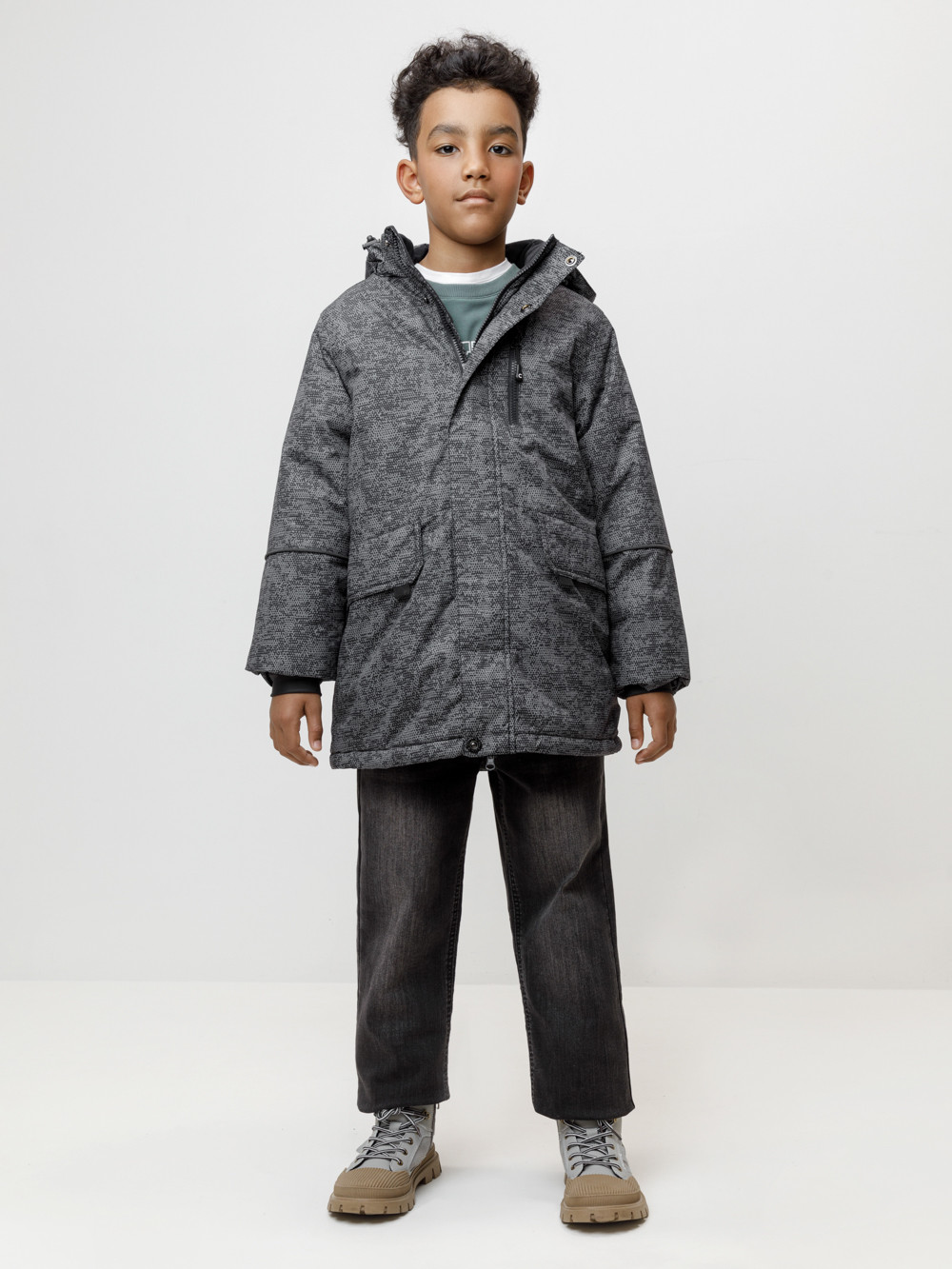 Куртки для мальчика, артикул: ВК 36095/н/1 ГР, цвет: серый