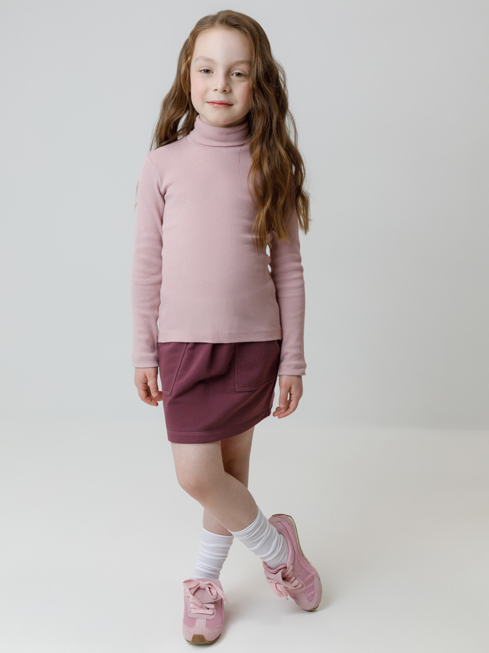 Водолазки для девочки, артикул: КР 301477, цвет: розовый